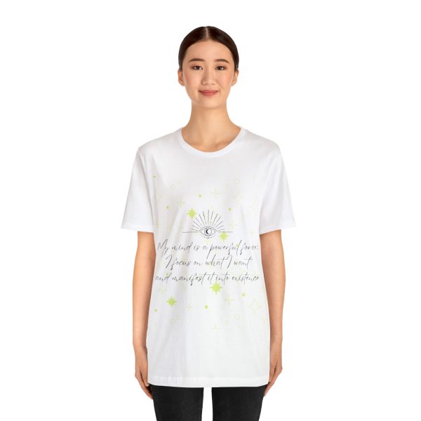 My Mind is a Powerful Force Manifesting Quote Unisex Jersey Short Sleeve Tee - Image 7