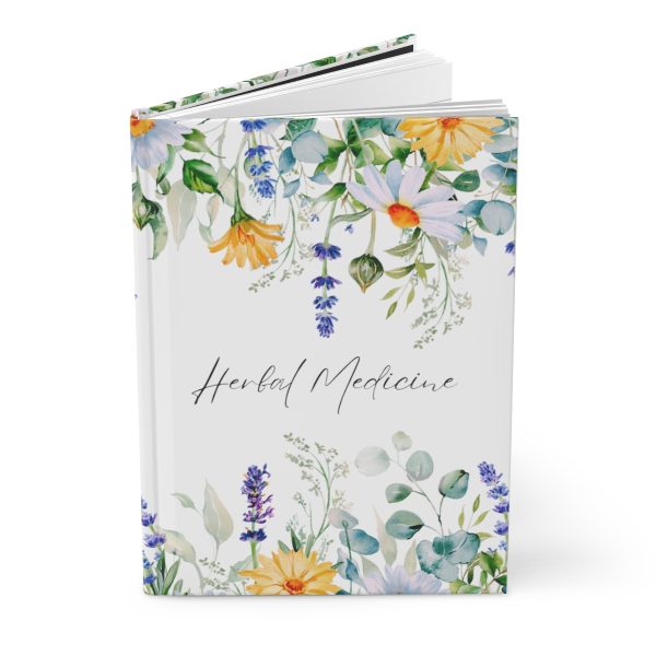 Wildflower Herbal Medicine Hardcover Journal, 150 lined Pages